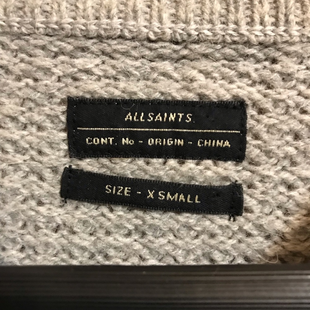 All Saints Switch Bomber Sweater - Picture 2 of 7